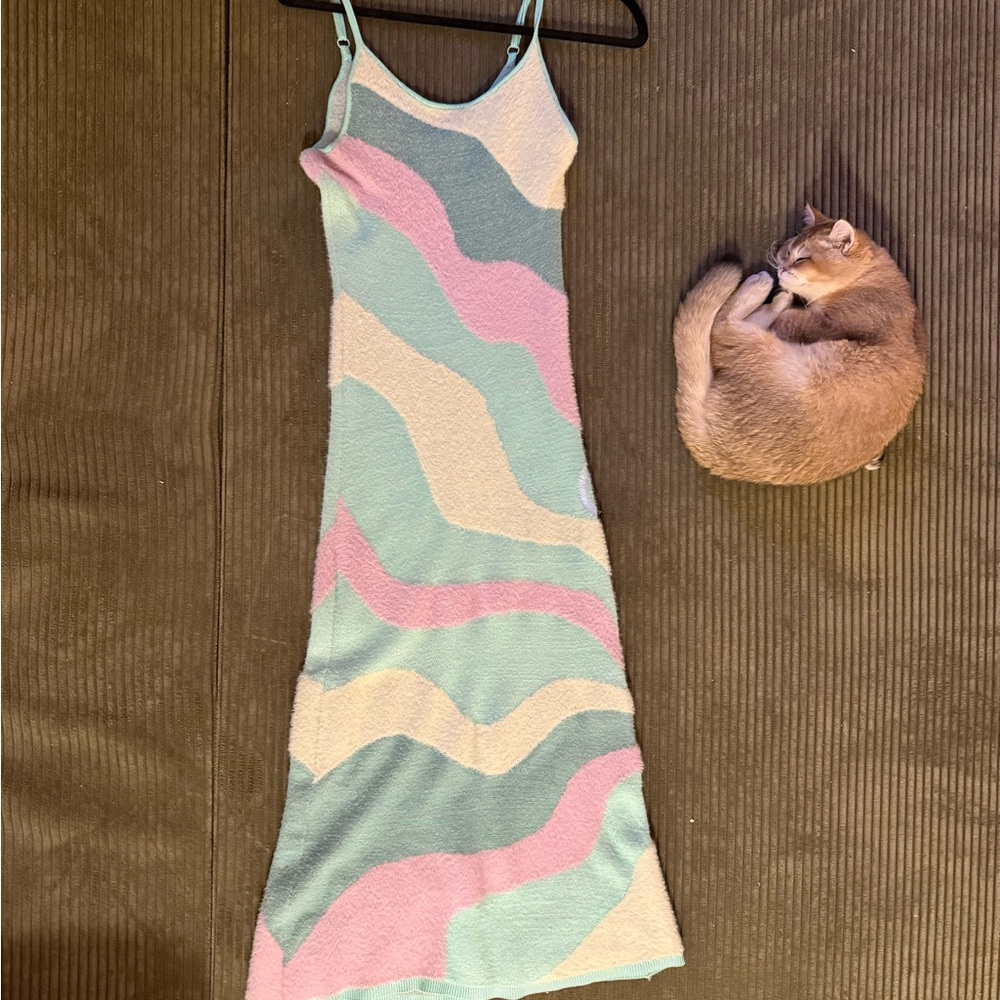 Colorful Striped Maxi Dress
